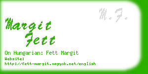 margit fett business card